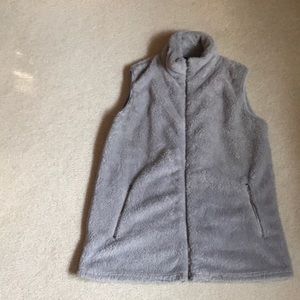 Grey Sherpa fur vest (medium)